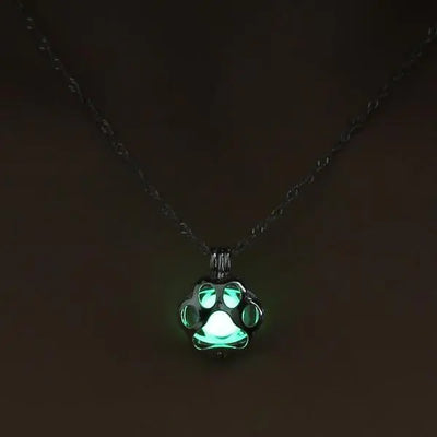 Glowing Paw Necklace